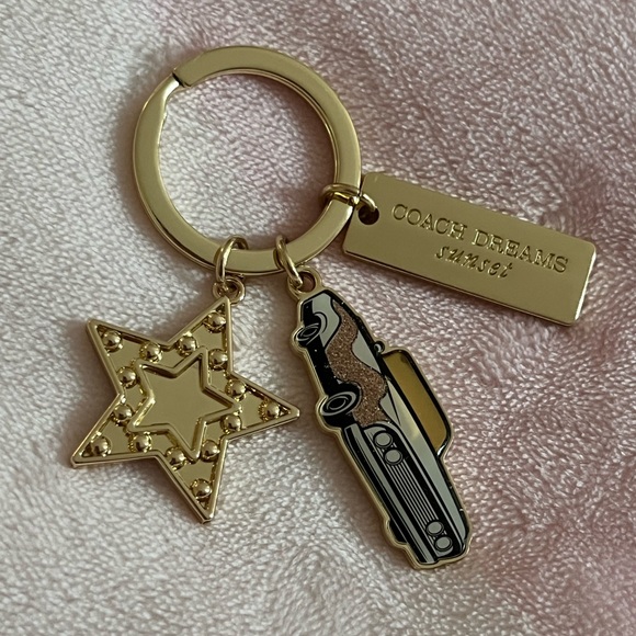 Coach Dreams Sunset Triple Charm Keychain or Bag Charm - Picture 2 of 3